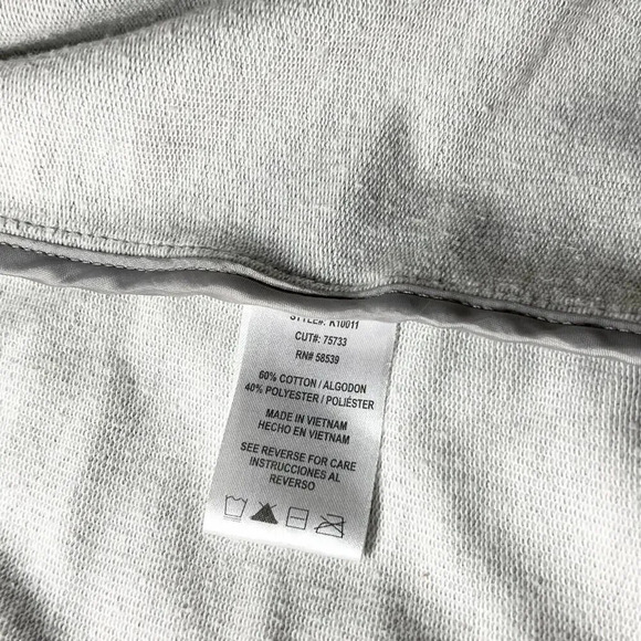KUT from the Kloth Ruffle Pea Coat Cotton Front Pocket Long Heather Gray Size M - Picture 10 of 11